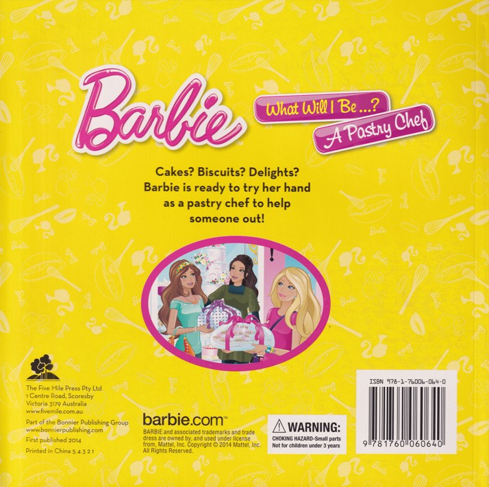 Barbie – What will I Be…? A Pastry Chef – Children's Bookshop in Sri Lanka