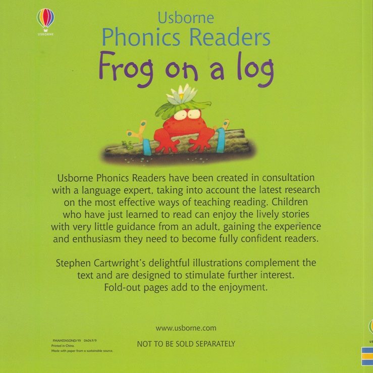 Frog on a Log – Usborne Phonics Readers – Children's Bookshop in Sri Lanka