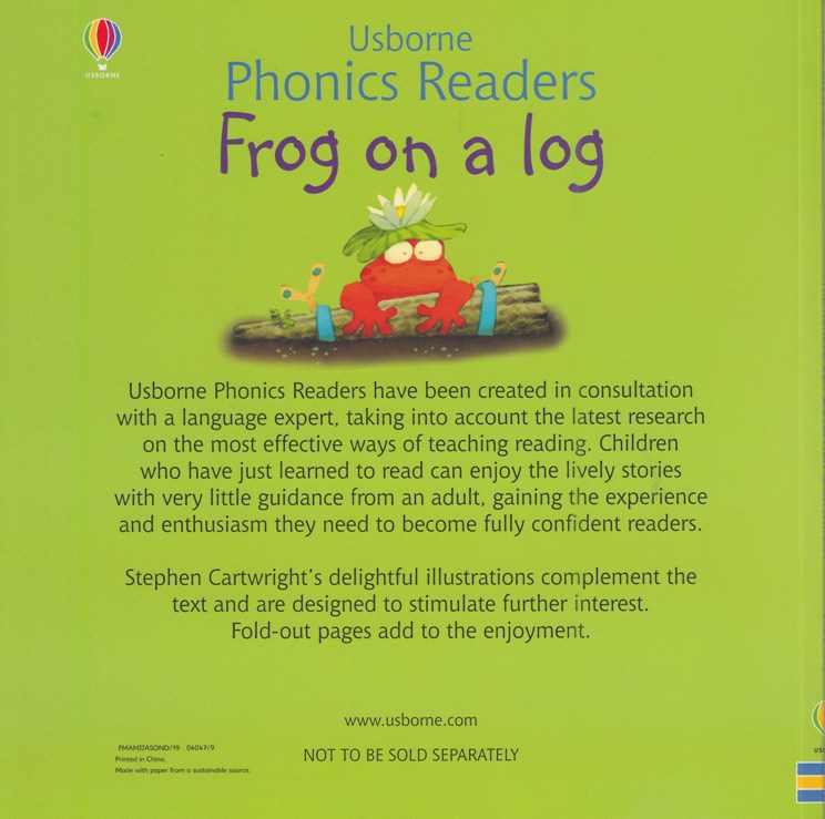 Frog on a Log – Usborne Phonics Readers – Children's Bookshop in Sri Lanka