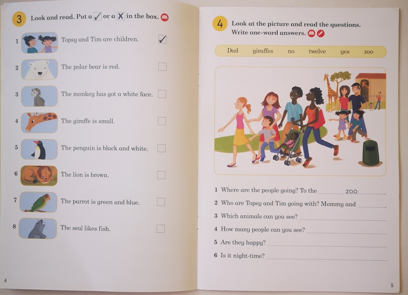 Ladybird Readers – Topsy and Tim Go to the Zoo – Activity Book – Level ...