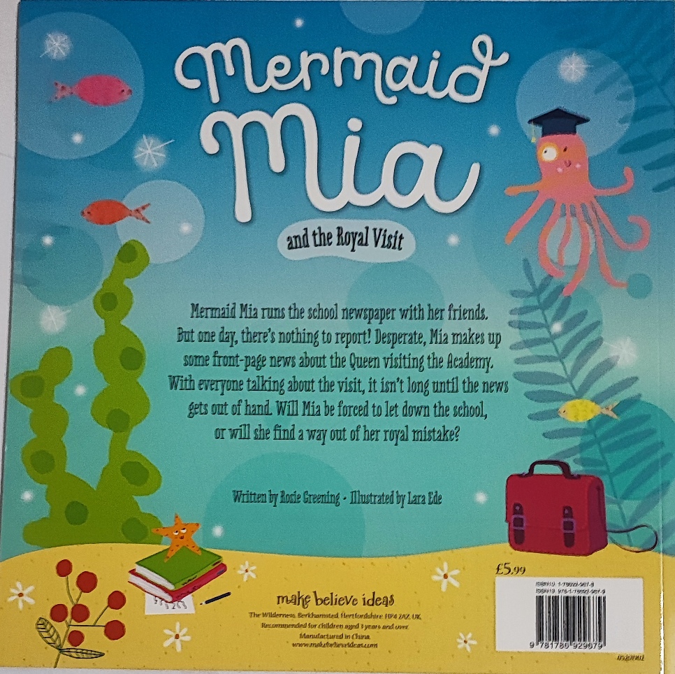 BIG LETTERS BOOK – Mermaid Mia and the royal visit – Children's ...
